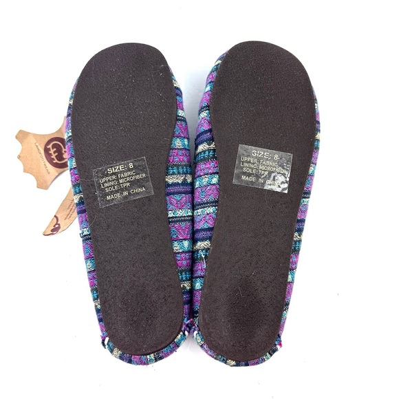 Lamo Sabrina Moccasin II Shoes 8 Tapestry Aztec Southwestern Slip On Womens New - Picture 8 of 9